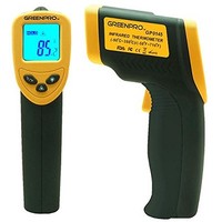 [해외] Greenpro Temperature Gun Non-Contact Infrared Thermometer (Black/Yellow)