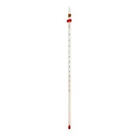 [해외] American Educational Partial Immersion Red Alcohol Single Scale Thermometer with White Back, -10 to +110 Degrees C, 300mm Length (Bundle of Five)