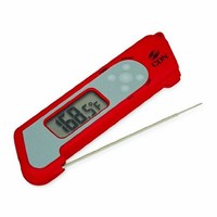 [해외] CDN TCT572-R ProAccurate Digital Instant Read Folding Thermocouple Cooking Thermometer-NSF Certified Red