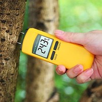 [해외] Wood Moisture Meter, Terme Digital Portable Wood Water Moisture Tester, 4 Sensor Pins Detector Tool Range 5% - 40%, Accuracy: +/-1%