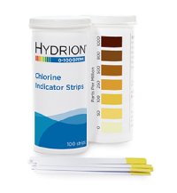 [해외] 테스트 스트립 Professional Hydrion Chlorine Test Strips CH-1000, Range 0-1000 100 strips