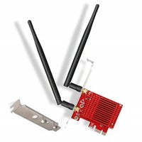 [해외] FebSmart Wireless Dual Band AC 1200Mbps (2.4GHz 300Mbps or 5GHz 867Mbps) PCI Express (PCIe) Wi-Fi Bluetooth Adapter Network Card,Bluetooth 4.1 AC WiFi Card