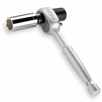 [해외] Neiko 03029A Scaffold Ratchet Wrench, 1/2” Drive with Hammer Tip Head 36-Tooth, Cr-V Steel, 7/8-Inch 6 Point Deep Socket
