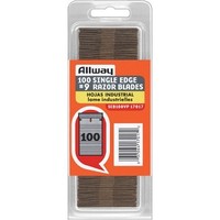 [해외] Allway Tools 0.009-Inch Industrial Quality Single Edge Razor Blades, 100-Pack
