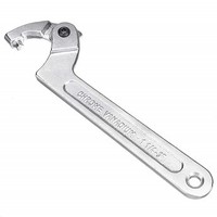 [해외] Vmotor Chrome Vanadium Adjustable C Spanner Hook Wrench Tool - 3/4-2(19-51mm)