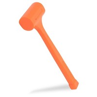 [해외] Neiko 02847A 2 LB Dead Blow Hammer, Neon Orange I Unibody Molded Checkered Grip Spark and Rebound Resistant