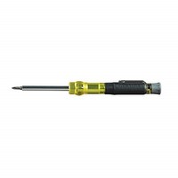 [해외] Klein Tools 32614 Screwdriver, Precision Electronics 4-in-1 Pocket Screwdriver with Industrial Strength Bits