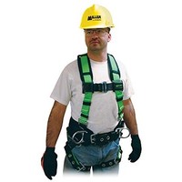 [해외] Miller Contractor Non-Stretch Full Body Safety Harness with Side D-Rings, Universal Size-Large/XL, 400 lb. Capacity (650CN-BDP/UGN)