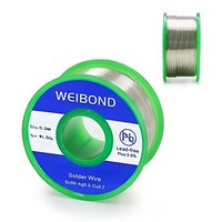 [해외] WeiBonD Lead Free Soldering Wire with Rosin Core for Electrical Solder, 0.8 mm, Net Weight 0.11 lb