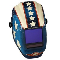 [해외] Jackson Safety TrueSight II Digital Auto Darkening Welding Helmet with Balder Technology (46118), W70 HLX ADF, Stars and Scars, 1 / Order