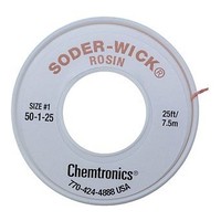 [해외] Chemtronics 50-1-25 Soder-Wick Rosin Desoldering Braid.030, 25ft