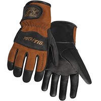 [해외] Steiner 0262-L SPS Ironflex TIG Gloves, Black Premium Grain Kidskin, Brown Reversed Grain Kidskin Back, Adjustable, Large