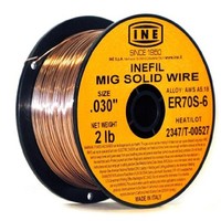 [해외] INEFIL ER70S-6 .030-Inch on 2-Pound Spool Carbon Steel Mig Solid Welding Wire