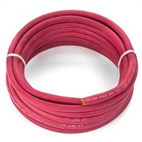 [해외] 2 Gauge Premium Extra Flexible Welding Cable 600 VOLT - RED - 25 FEET - EWCS Spec - Made in the USA!
