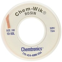 [해외] Chemtronics Desoldering Braid, Chem-Wik, Rosin, 10-50L 0.10, 50ft.