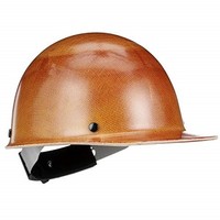 [해외] MSA 475395 Skullgard Protective Hard Hat Front Brim, Fas-Trac III Suspension, Standard Size, Natural Tan
