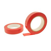 [해외] 2pk 1 Red Durable Rubber Adhesive PVC Vinyl Sealing Coding Warning OSHA Caution Marking Safety Electrical Removable Floor Tape (.94 in 24mm) 36 yard 7 mil