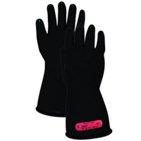 [해외] Magid M011B A.R.C. Natural Rubber Latex Class 0 Insulating Glove with Straight Cuff, Work, 11 Length, Size 9.5, Black (1 Pair)