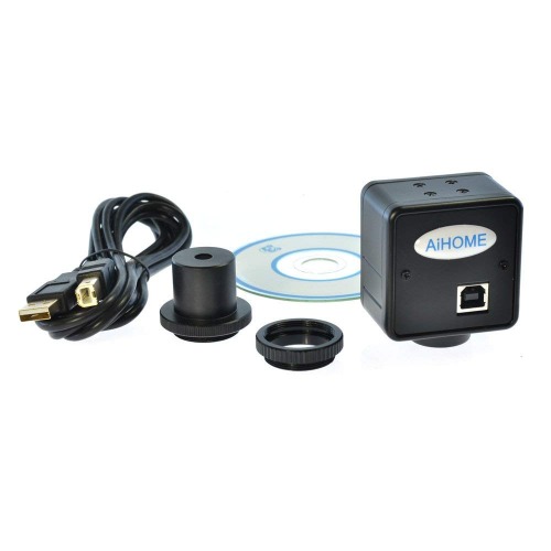 [해외] 스코프용카메라 Aihome 5.0MP USB Cmos Camera Electronic Digital Eyepiece Microscope Free Driver/Measurement Software High Resolution for WIN10/7/8 [B06X9TCZLV]