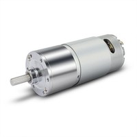 [해외] uxcell 1000RPM DC 24V Gear Box Motor Speed Reduction Electric Gearbox Eccentric Output Shaft with 6mm Diameter, 15mm Length