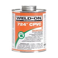 [해외] Weld-On 724 CPVC Professional Industrial-Grade, Heavy-Bodied, Medium-Setting, Low-VOC, 1 Pint Can with Applicator Cap, Orange