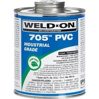 [해외] Weldon 705 10089 Industrial Grade Plumbing Cement Medium-Bodied Fast-Setting, 1 quart, Clear