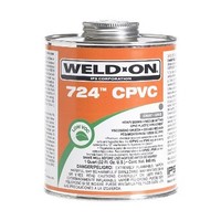 [해외] Weldon 11659 Gray 724 Heavy-Bodied Cpvc Professional Industrial-Grade Cement Medium-Setting Low-Voc, 1 quart, Gray