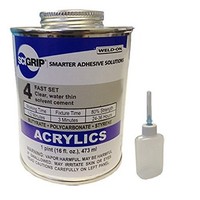 [해외] Weld-On 4 Acrylic Adhesive - Pint and Weld-On Applicator Bottle with Needle