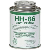 [해외] RH Adhesives HH-66 Industrial Strength Vinyl Cement Glue with Brush, 8 oz, Clear