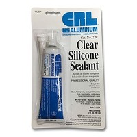 [해외] CR Laurence 22C Water Clear Silicone Squeeze Tube Sealant, 3 Fluid Ounce