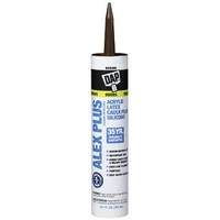 [해외] Dap 18112 ALEX PLUS Acrylic Latex Caulk Plus Silicone - Brown 10.1-oz Cartridge (18120)