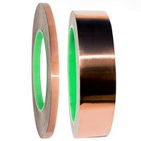 [해외] Freely Copper Foil Tape with Conductive Adhesive - 2 Pack (1Inch x 45ft and 1/4Inch x 120ft) - EMI Shielding, Slug Repellent, Crafts, DIY Projects, Stained Glass – Best Quality, Grea