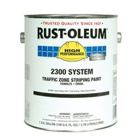 [해외] Rust-Oleum 246774 High Performance 2300 System Traffic Zone Striping Paint, Low VOC, 1-Gallon, Black, 2-Pack