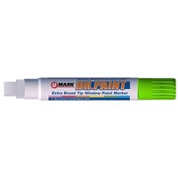 [해외] U-Mark 10883 Green DR. PAINT Extra Broad Tip Paint Marker, 15 mm Tip, 1 Diameter x 6.25 Length, Paint Pen (Pack of 6)
