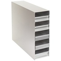 [해외] Brunswick Scientific K06413001 Aluminum Freezer Rack, 20 Box Capacity, 3 Box
