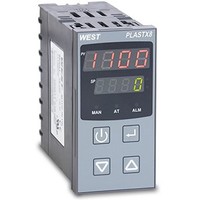 [해외] West PLX821110020 PlastX8 1/8 DIN Temperature Controller for Plastic Extrusion, 100 to 240 VAC, 3 Relay Outputs