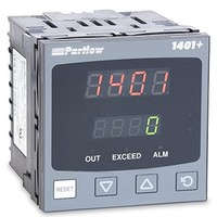 [해외] Partlow P1401100000 1401+ Series 1/4 DIN Limit Controller, 100 to 240 VAC, One Latching Relay Output, Red Upper/Red Lower Display