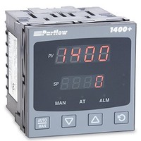 [해외] Partlow P1400100000 1400+ Series 1/4 DIN Temperature Controller, 100 to 240 VAC, One Relay Output, Red Upper/Red Upper Display
