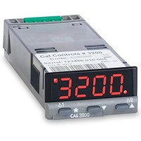 [해외] CAL Controls 32E000 CAL 3200 Series 1/32 DIN Economy Temperature Controller, 100 to 240 VAC, SSR Driver and Relay Outputs, Red LED