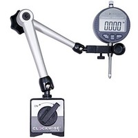 [해외] Clockwise Tools DIBR-0105 Electronic Digital Indicator Gage Gauge and Magnetic Base 0-1 Inch/25.4 mm Inch/Metric Conversion Auto Off Featured Measuring Tool