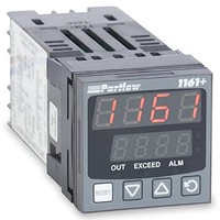 [해외] Partlow P1161100000 1161+ Series 1/16 DIN Limit Controller, 100 to 240 VAC, One Latching Relay Output, Red Upper/Red Lower Display