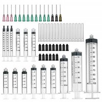 [해외] 15 Pack syringe - 100ml,60ml,30ml,10ml,5ml,3ml,1ml Syringes with Blunt Tip Needles and Storage Caps Great for Refilling and Measuring E-Liquids, E-cigs, E-juice, Wood Glue, Glues,