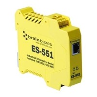 [해외] Brainboxes Limited - Brainboxes Es-551 Ethernet To Serial Device Server - 1 X Network (Rj-45) - 1 X Serial Port - Fast Ethernet - Rail-Mountable Product Category: Network and Communi