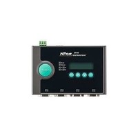 [해외] MOXA NPort 5410 - 4 Ports RS-232 Serial Device Server, WITHOUT Power Adapter, 10/100 Ethernet, DB9 Male