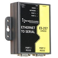 [해외] Brainboxes - Device Server - 2 Ports - 10MB LAN, 100MB LAN, RS-232 (ES-257)