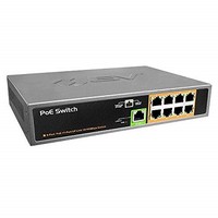 [해외] BV-Tech 8 Port PoE Unmanaged Switch + 1 Ethernet Uplink – 150W – 802.3af – POE-SW801