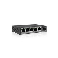 [해외] UTT Internet Unmanaged PoE Switch with ( 4 PoE ports 802.3 at/af / 60W）–（1 Gigabit Ethernet and 1 SFP Uplinks Port）–（For Business）（IP Cameras / AP）S1042GP