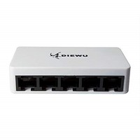 [해외] 10/100Mbps 5 Port Micro USB Power Supply Fast Ethernet LAN RJ45 Network Switch Hub Support Power Bank Laptop