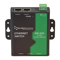 [해외] Brainboxes Switch - 5 Ports - DIN Rail mountable (SW-005)
