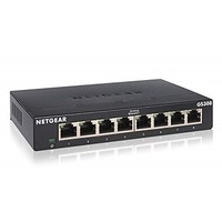 [해외] NETGEAR 8-Port Gigabit Ethernet Unmanaged Switch, Desktop, Internet Splitter, Sturdy Metal, Fanless, Plug-and-Play (GS308)